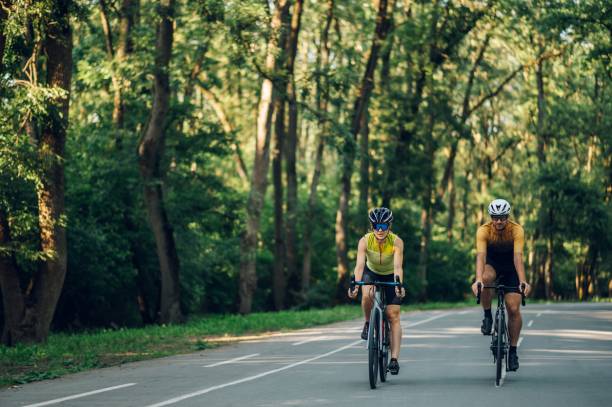 Séance de sport à vélo cyclisme