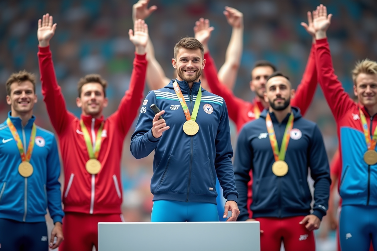 podium athlétisme